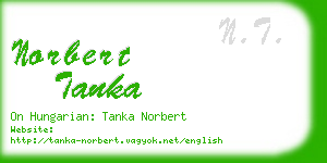 norbert tanka business card
